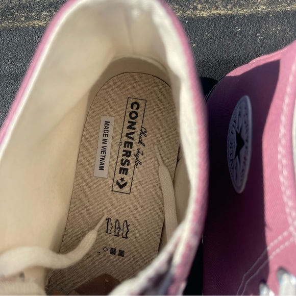 Converse Chuck 70 Hi Recycled Canvas Pink Aura M13 W15 172683C - Picture 10 of 11